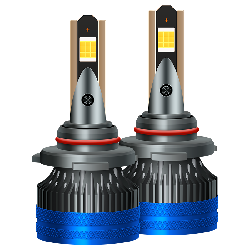 Cnlight 110W Automotive LED Headlights, High And Low Beam Integrated Laser Headlights, Modified Ultra-Bright Car Bulbs 9012 [2 Pieces]