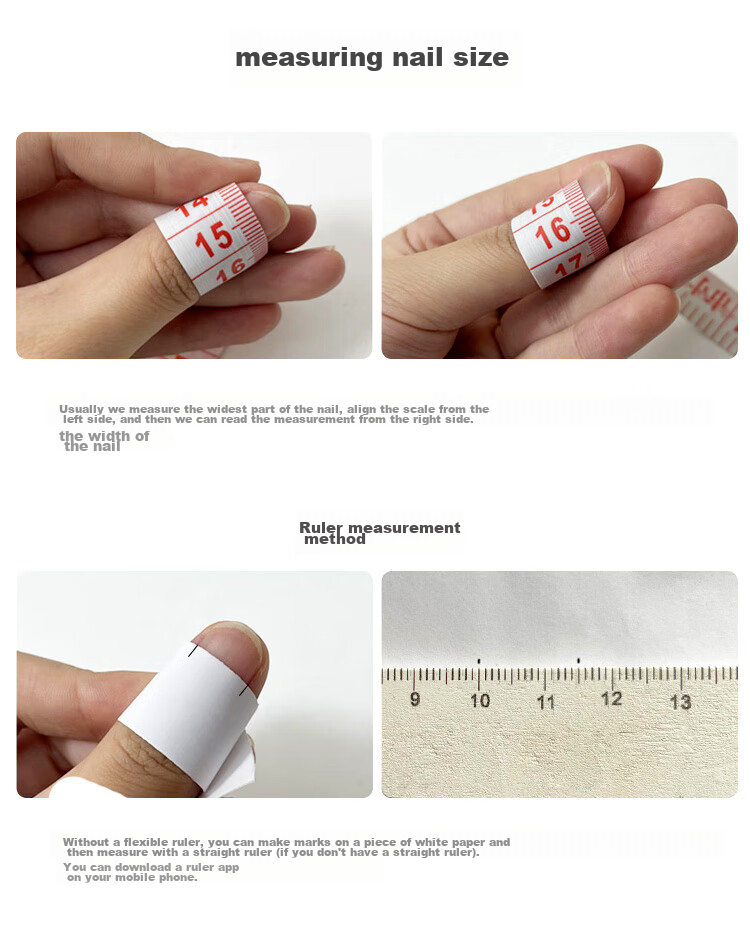 Meifuyu Nail Stickers, Handmade Wearable Nails (Yue Xiaoshan Tea Flower S Size), Long Nail Tips, Gift for Girlfriend, MF8213 32
