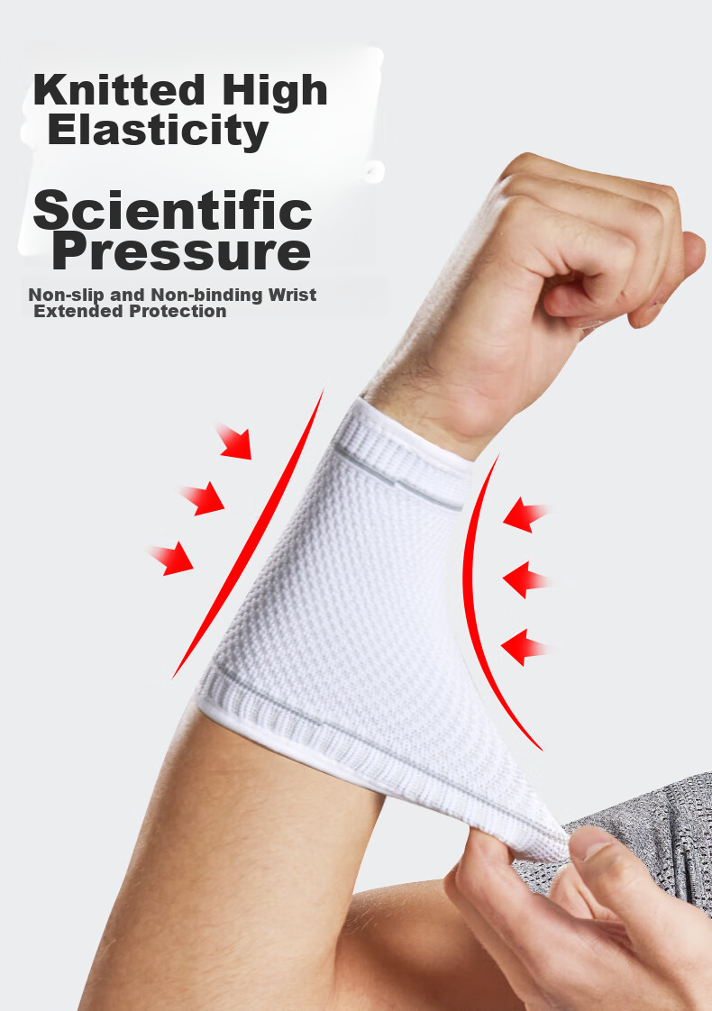 NAILEKESI N Sports Wrist Support for Tendonitis, TFCC Injury Prevention, Men And Women Basketball Badminton Protective Sleeve, Sweat-Absorbing Compression Fixation Brace 3
