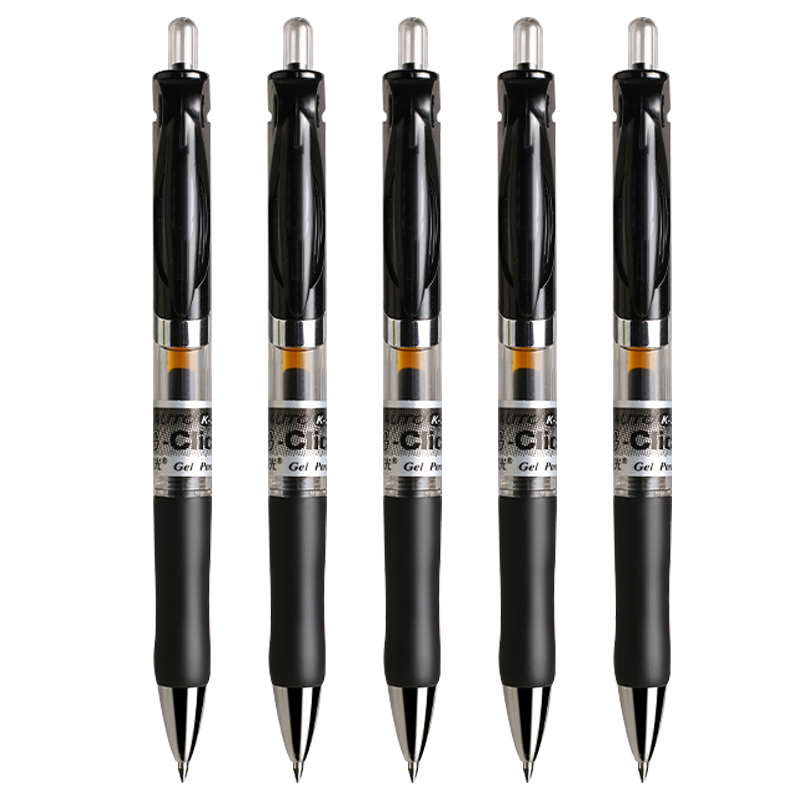 Jinzhi Retractable Gel Pen, Black, 40 Pieces/0.5mm, Classic Bullet Tip, Conference Signing Pen, Black Pen, Carbon Ink Retractable Pen, Back-To Essential