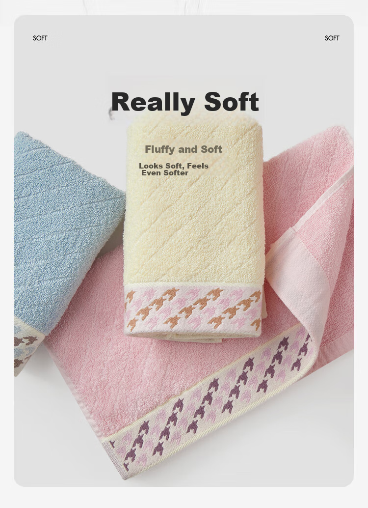 Grace Xinjiang Pure Cotton Towel, Soft And Absorbent Face Towel, Facial Cleansing Towel for Adults, Gift Box, 108g/piece, Beige 5