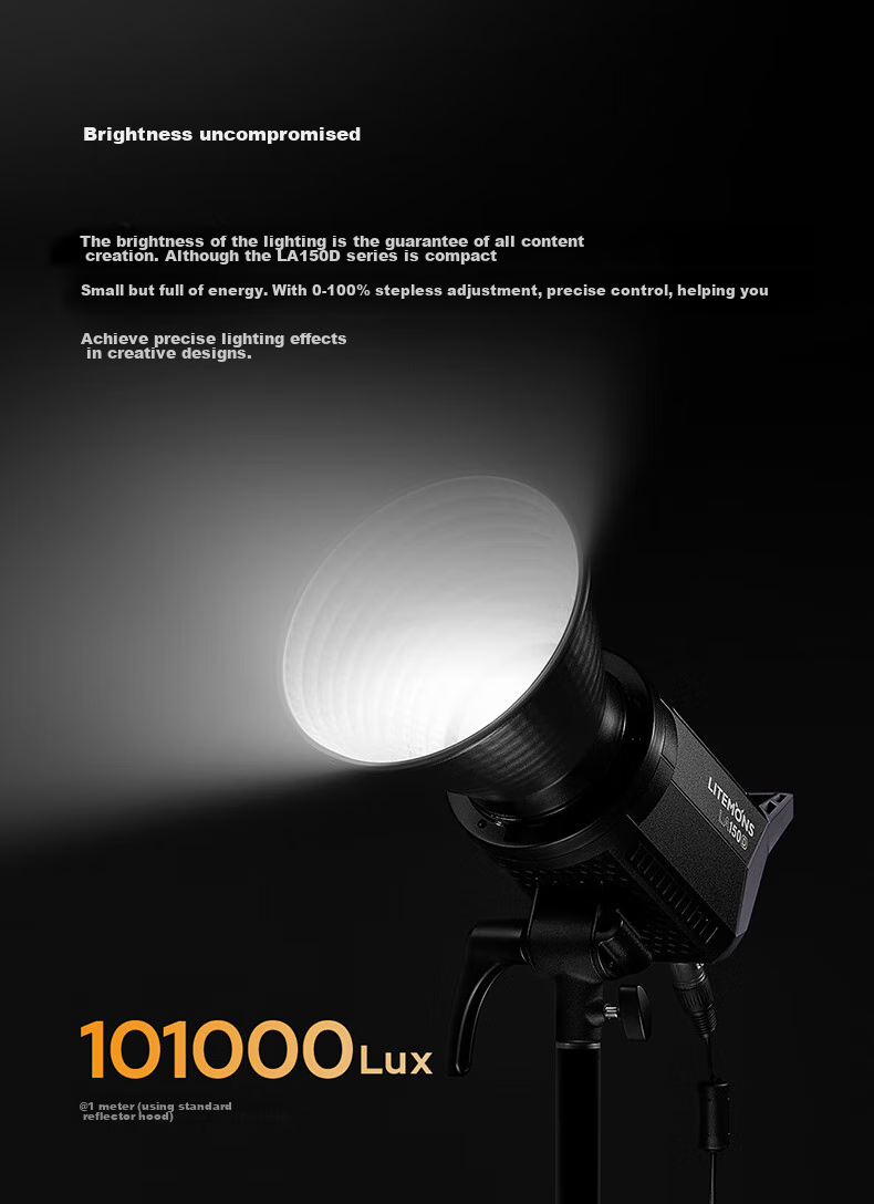 Godox LA150BI Bi-Color Live Streaming Fill Light LED Photography Soft Light Food Beauty Continuous Lighting Single Light [Official Standard Edition] 2