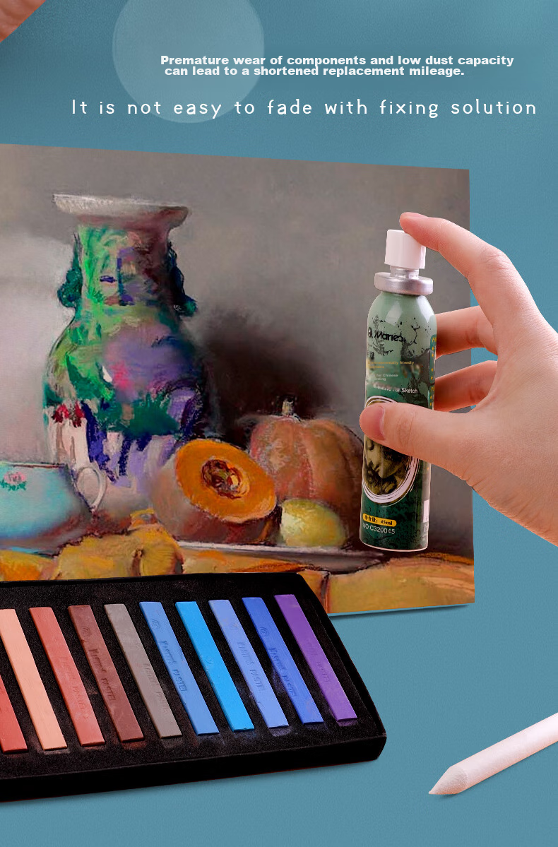 Marie's 36-Color Pastel Pencils, Colored Soft Pastel Sticks, Blackboard Chalk, Children's Wall Drawing And Graffiti Chalk Set F-2036 Drawing Pencils 9