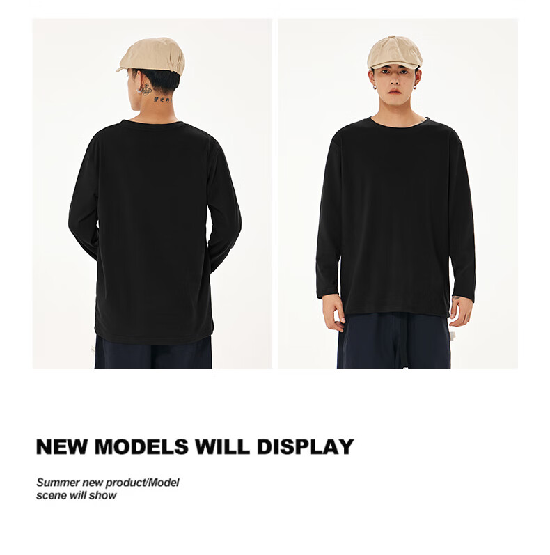 JEANSWEST LIFE Men's Long Sleeve T-Shirt Winter Thick Warm Fleece-Lined Crew Neck Thermal Shirt 10