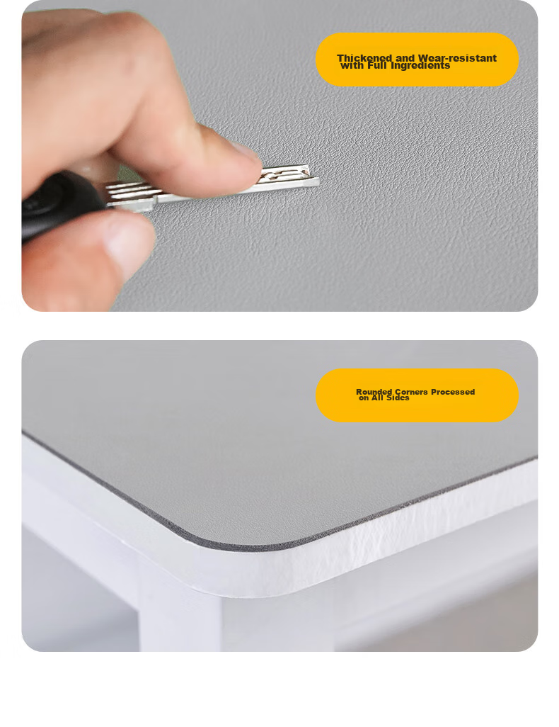 DiyiGongfang Extra Large Leather Office Gaming Mouse Pad Desk Writing Mat Table Mat Dining Table Mat Keyboard Pad, Fresh Style Waterproof Stain-Resistant Wear-Resistant, 1200*600 Large Size Thickened 15