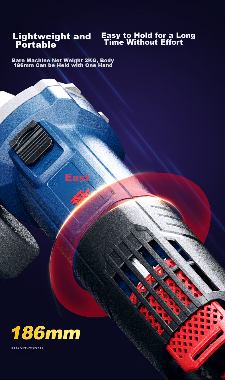 Dongcheng 1100W Angle Grinder S1M-FF Industrial Angle Polisher, Cutting Machine, Hand Grinder, Electric Tool 8
