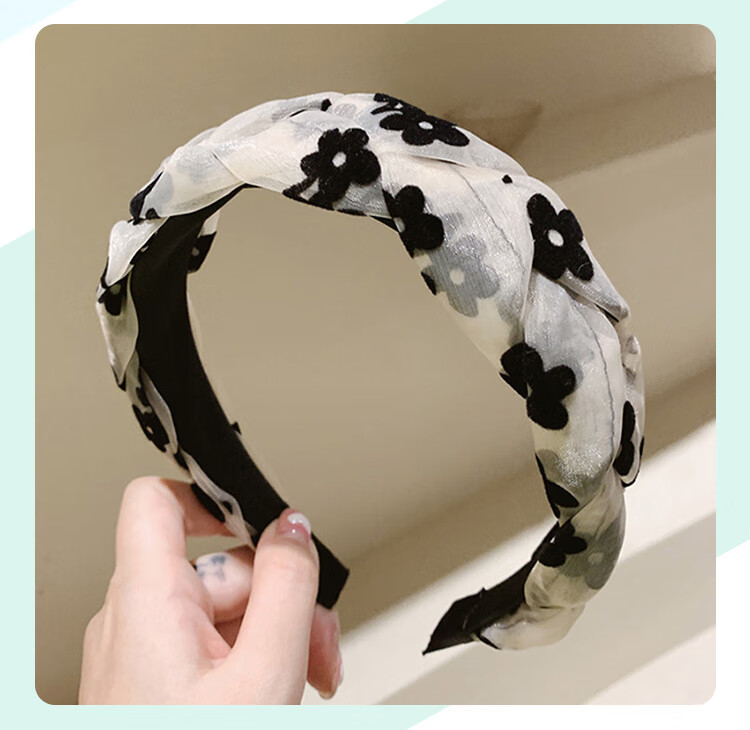 CHIMERA Korean Sweet Floral Hair Clip, Mesh Headband, Face-Washing Headband for Going Out, Hair Accessory, Women's Birthday Gift 6