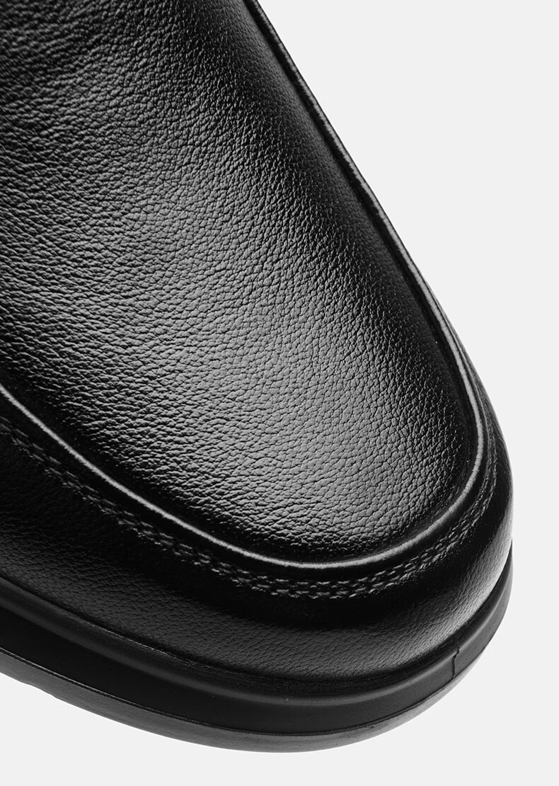 HLA Men's First Layer Cowhide Classic Business Formal Casual Leather Shoes T064 Black Size 42 15