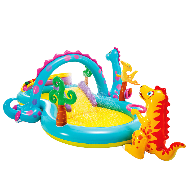 INTEX Dinosaur Eight-Shaped Park Water Play Pool, Baby And Children's Toy, Home Use Ball Pit Gift, 57135