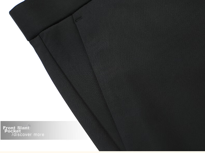 ROMON [Wrinkle-Free, Easy-Care] Men's Dress Pants, High-Waist Business Trousers, Casual Straight-Leg Pants 21