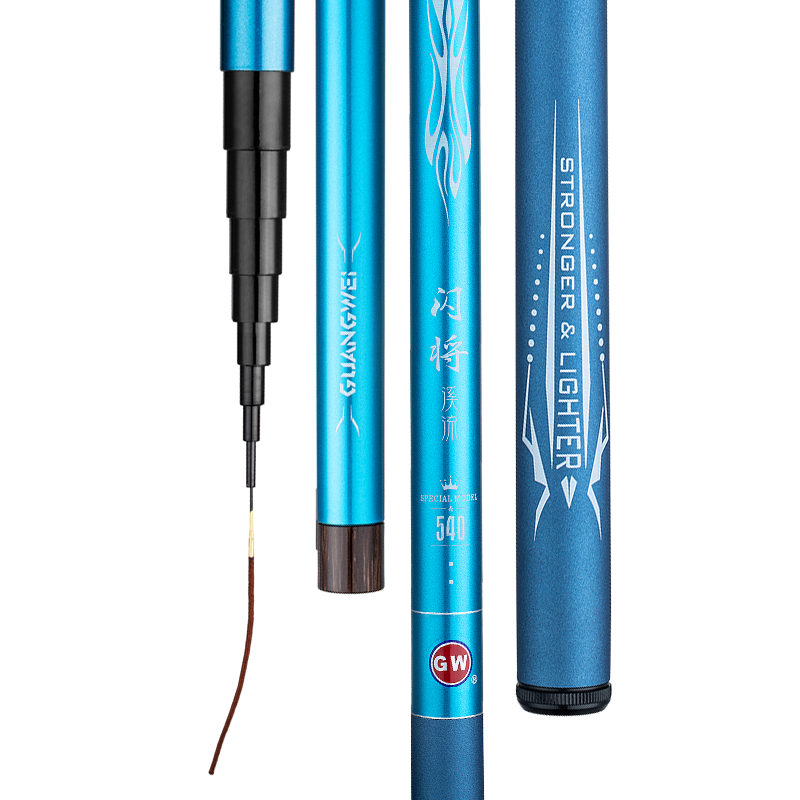 GW 4.5-Meter Short-Section Fishing Rod, Handheld Rod for Stream Fishing, Beginner's Fishing Rod, Stream Fishing Pole, Fishing Tackle, Fishing Rod