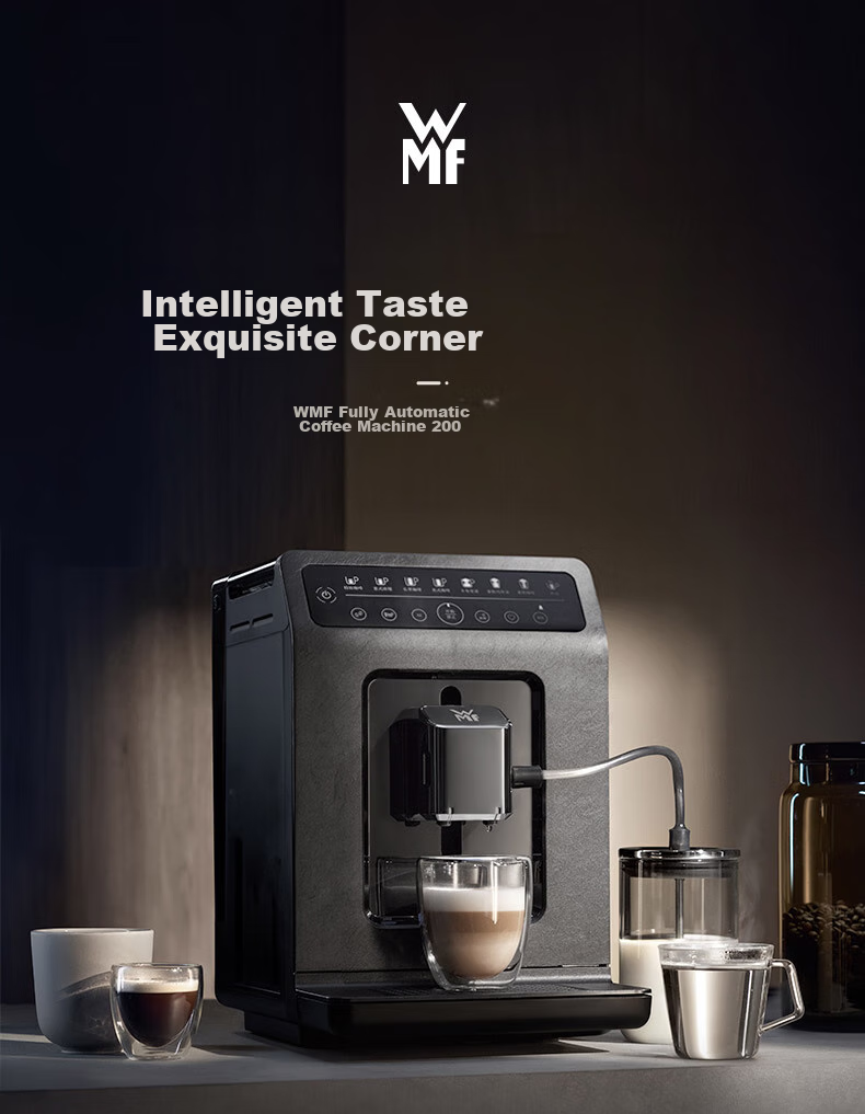 WMF Futengbao Imported Fully Automatic Coffee Machine, 200 Micro-Pressure, No Disassembly Required for Cleaning, 5 Grinding And Frothing Settings, All-In Machine for Home And Office Use 2