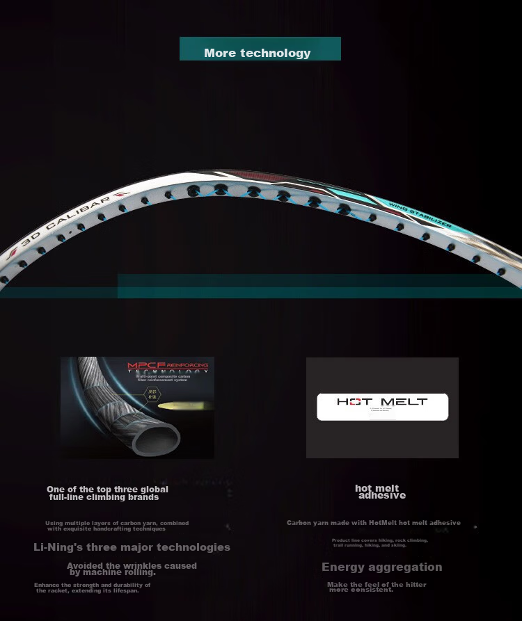 Li-Ning Badminton Racket, Zhanji 5000 High-Elasticity Full Carbon Professional Racket, Advanced Competition Training Racket, 3U Unstrung 8
