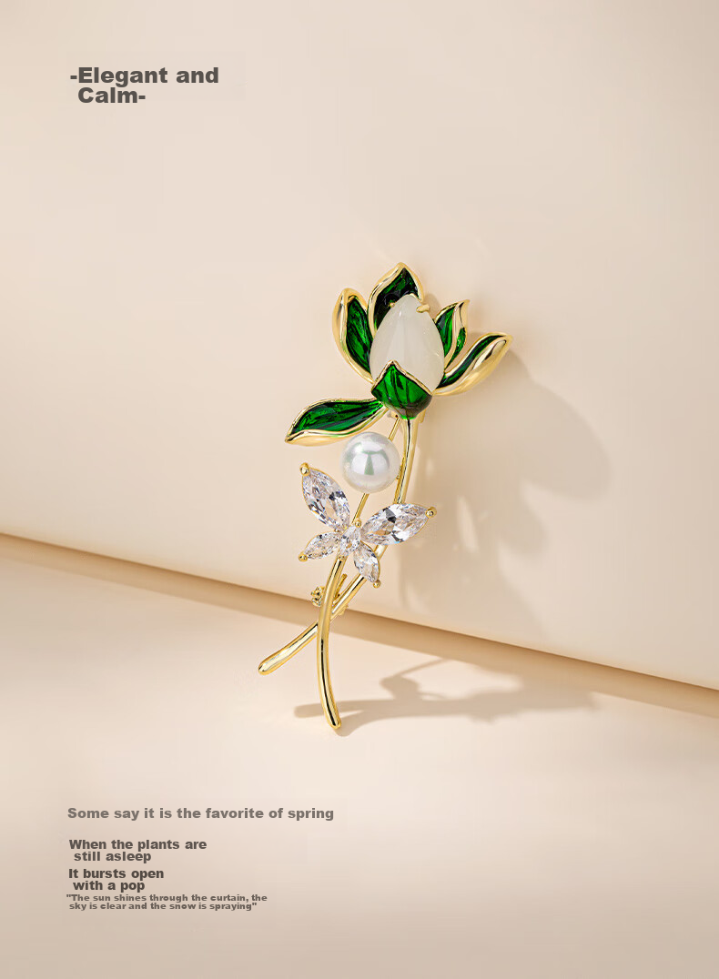 Qlady Orchid Brooch, High-End Women's Elegant Corsage, Anti-Exposure Pin, Scarf Buckle, Suit Accessory, Birthday And Mid-Autumn Festival Gift 2