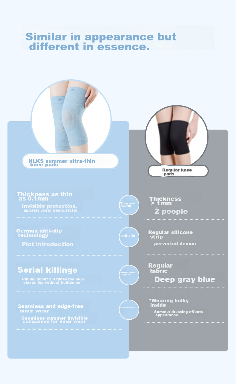 NAILEKESI N Sports Knee Brace for Women, Meniscus Protection, Knee Pain Relief, Arthritis Support, Warmth, Joint Care, Running Protection, Prevents Cold Legs 4