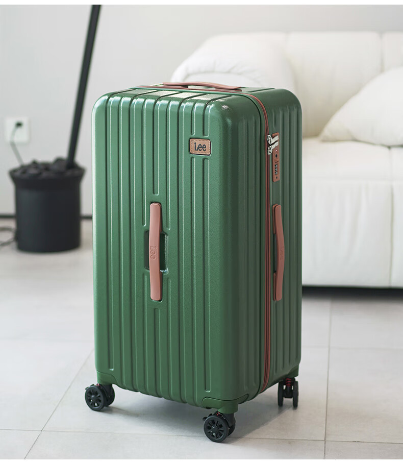 Lee High-Quality Large-Capacity Thickened Suitcase, Trolley Case, Student Carry-On Luggage, Travel Password Lock Suitcase, Aurora White, 20 Inch 4