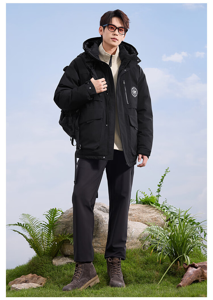 JD Original down Jacket for Men And Women, Couples' Short Parka Coat, Warm Thick Outerwear, Winter Clothing for Men, Gray, Size L 18