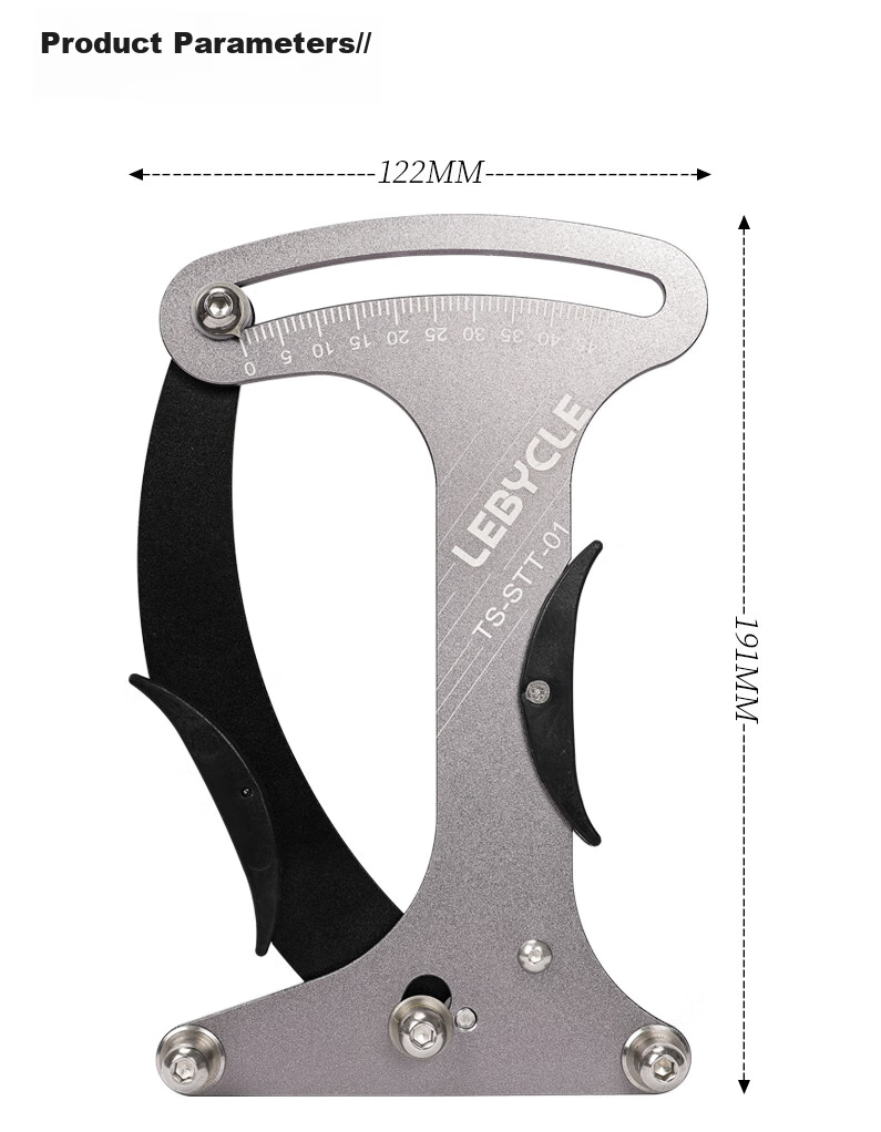 LEBYCLE Bicycle Rim Truing Tool, Spoke Tension Gauge, Wheel Assembly Steel Wire Adjustment, Rim Tightening And Loosening Measurement, Rim Fit Calibratio 2