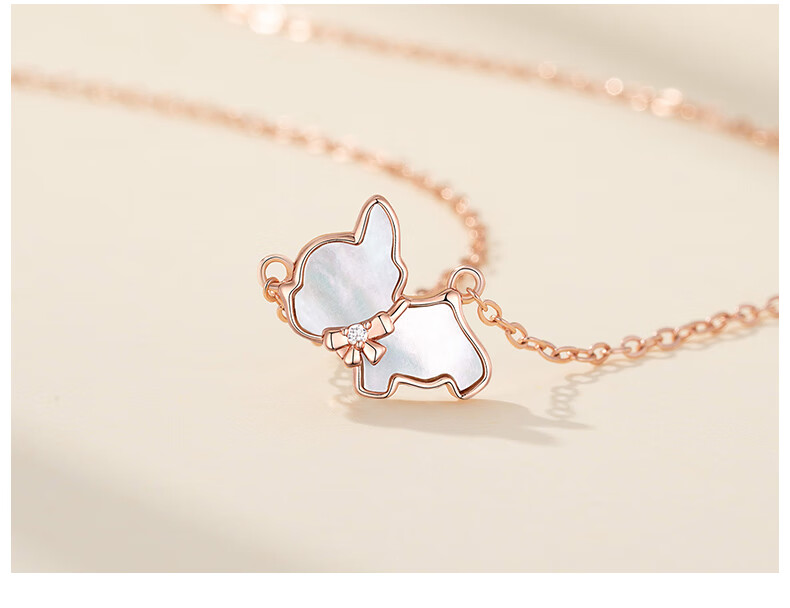 Grace Girl Dog Diamond Bracelet for Women, Elegant Luxury Rose Gold Jewelry, Anniversary Birthday Gift for Girlfriend 5