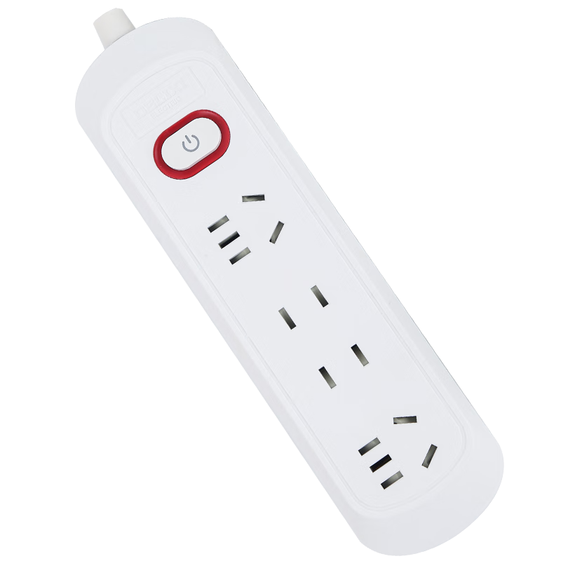 DELIXI ELECTRIC Power Strip Extension Cord with Multiple Outlets, Wired CDK 122, 1.8 Meters