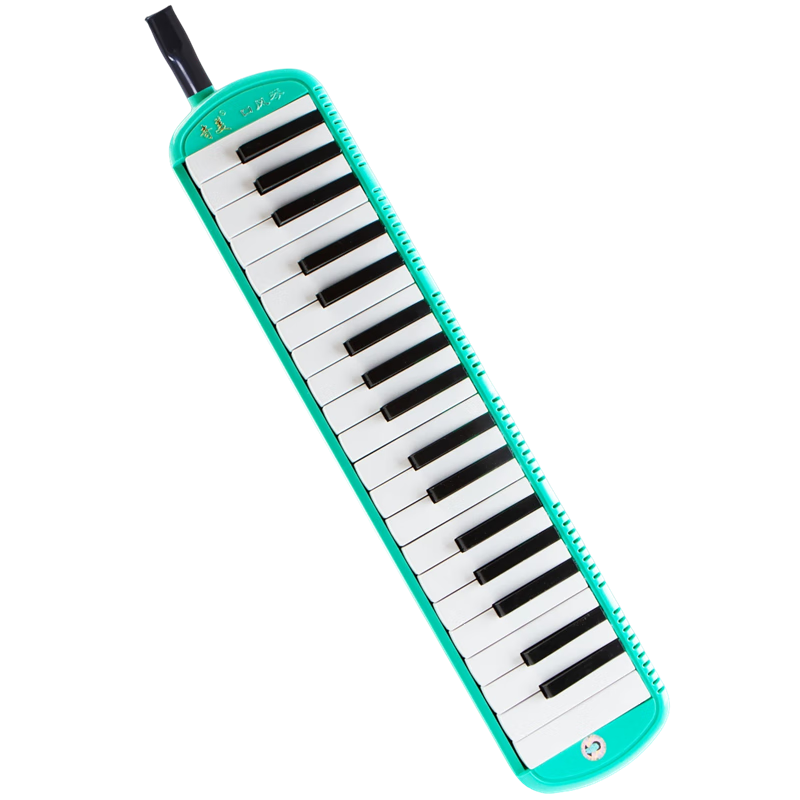 Qimei 37-Key Leader Classroom Recommended Melodica (Green, Leather Case, with Textbook, School-Specific)