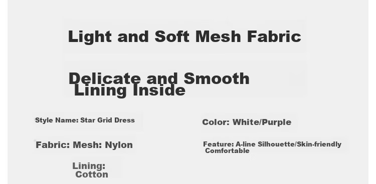 QQ DUCK Girls' Dress, Children's Summer Puff Sleeve Princess Tulle Skirt, Sweet Performance Gown for Teenagers, Purple 2