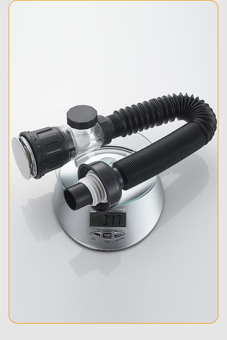 KEGOO Washbasin Large Bounce Drain Kit, Horizontal Drain Pipe for Basin, Anti-Odor And Insect-Proof Sink K5044 18