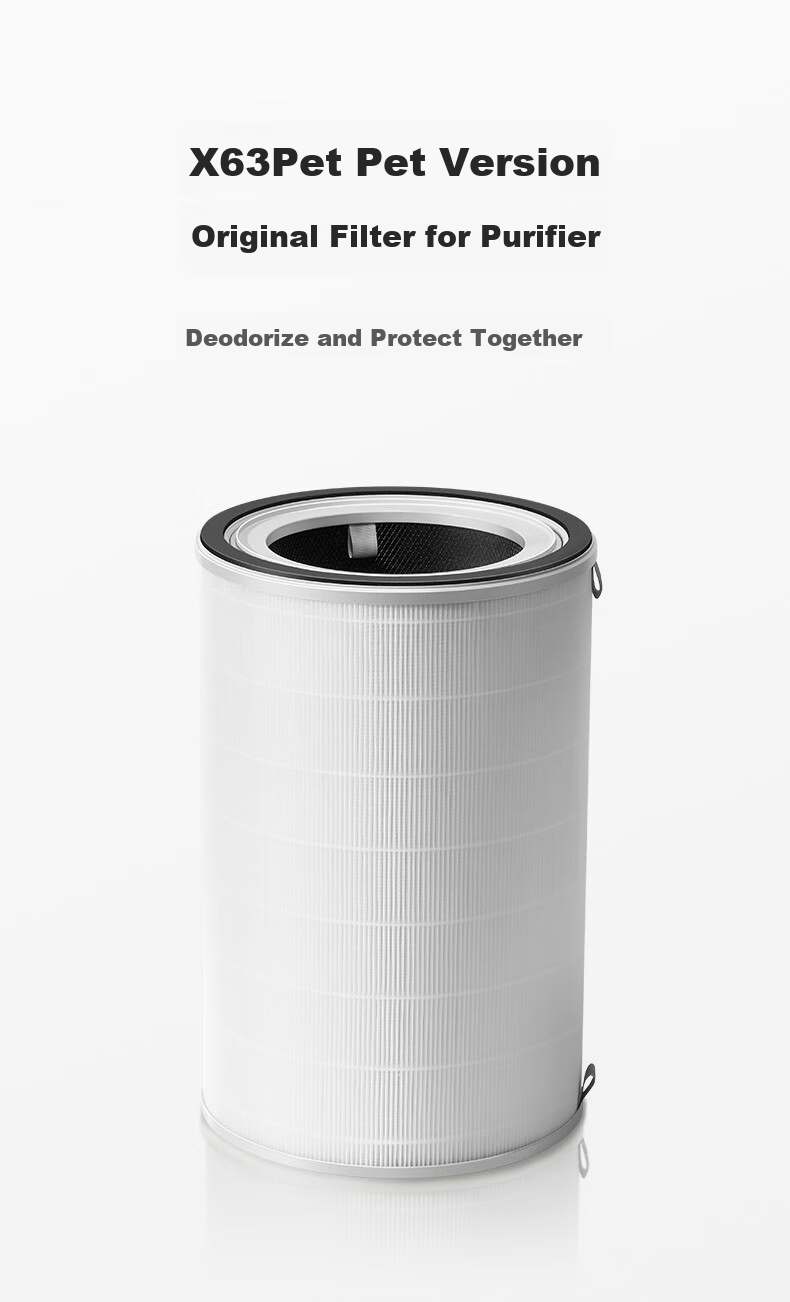 352 X63 Pet Air Purifier Filter Cartridge, Efficient Odor Removal And Filtration, Inner Tube 1