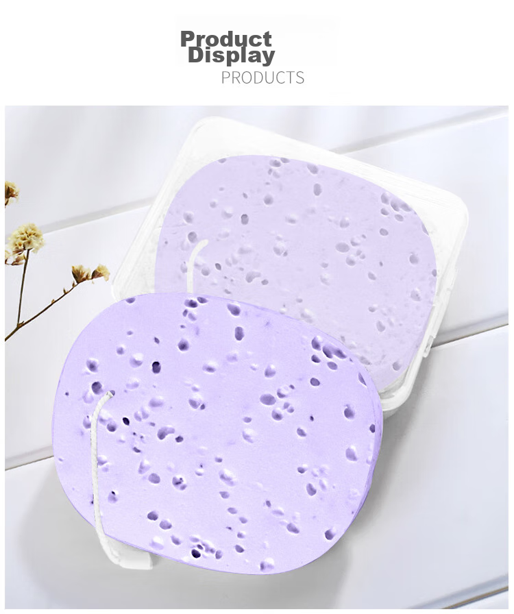 UPLUS Extra Large And Thick Cleaning Power Strong Mesh Multi-Hole Face Cleansing Puff Beehive Facial Cleansing Puff, 2 Pieces with Storage Box 11