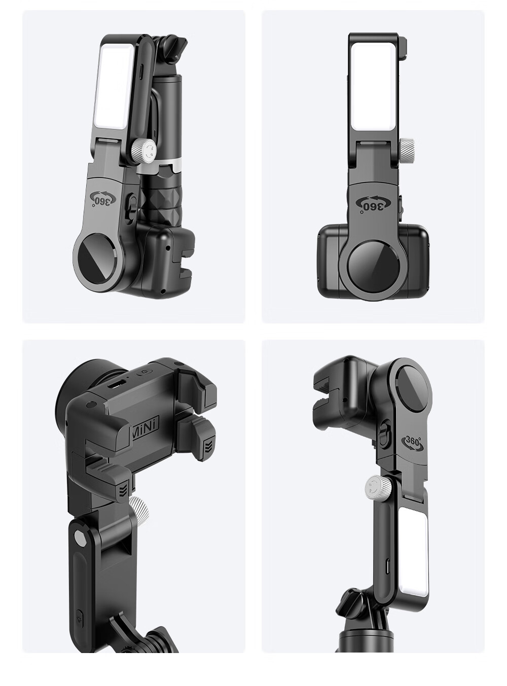 Selfieshow C16 Upgraded Mobile Phone Stabilizer Handheld Gimbal Full-Automatic 360-Degree Rotation Tracking Live Streaming Short Video Vlog Travel Selfie Stick 22