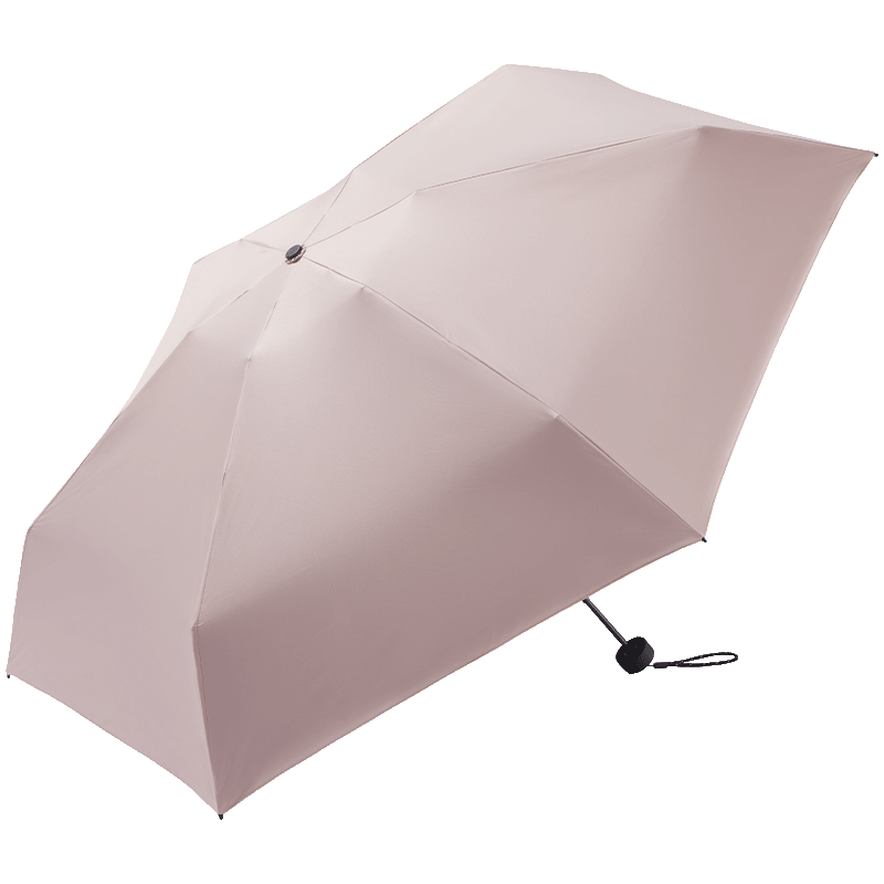 Obsu Japanese Obsu Carbon Fiber Five-Fold Sun Umbrella UV Protection Portable for Rain And Shine, Pink Carbon Five-Fold