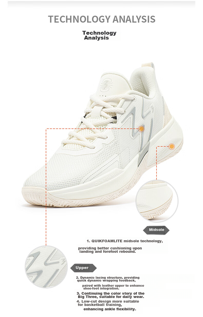 361° Basketball Shoes BIG3Team Spring And Summer Youth Professional Low-Top Sneakers for Men 672331109-2 22