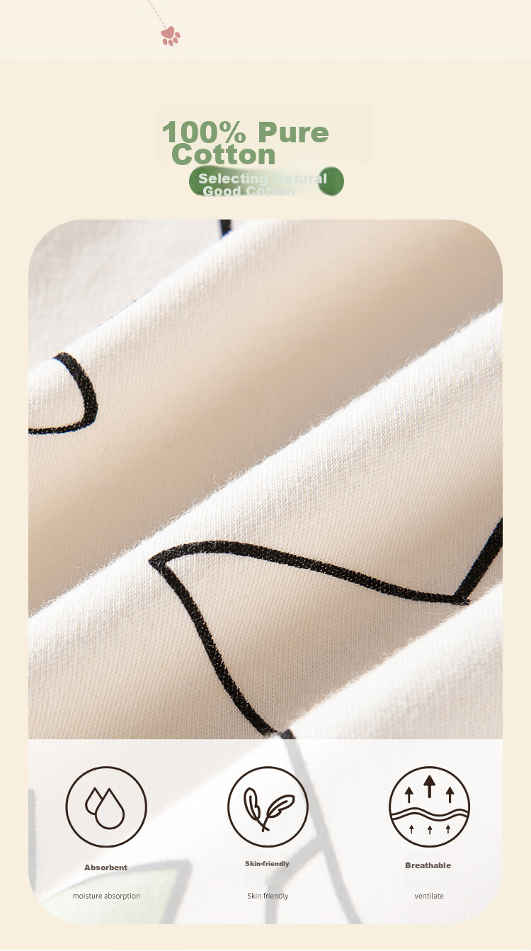 LangSha Children's Pajamas, Girls' Pure Cotton Sleep Pants, All-Season, for Middle And High School Students, Teenage Girls, Home Wear Pants, Baby Long Pants 3