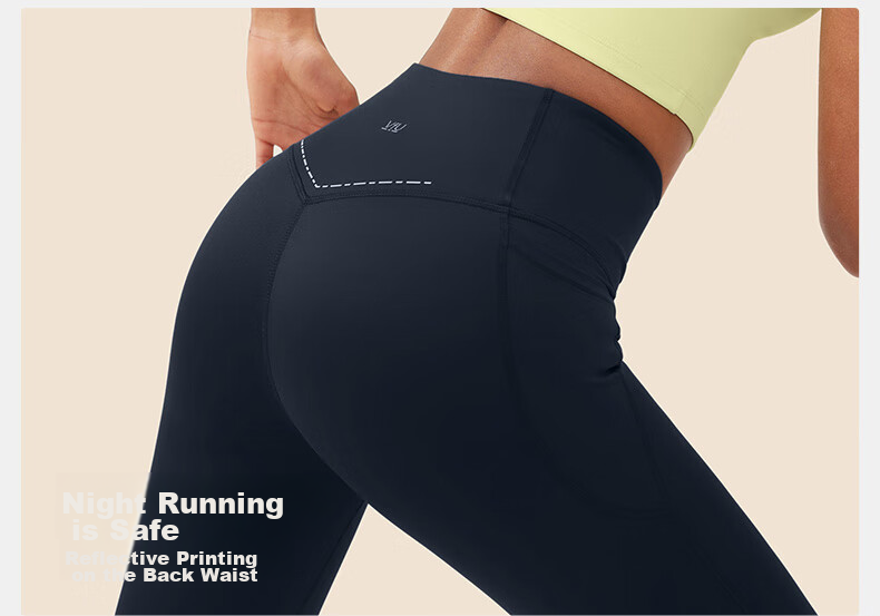 VFU No Embarrassment Line Xingqing Yoga Pants High-Waisted Butt-Lifting Outdoor Running Fitness Workout Pants, Black, XL 10