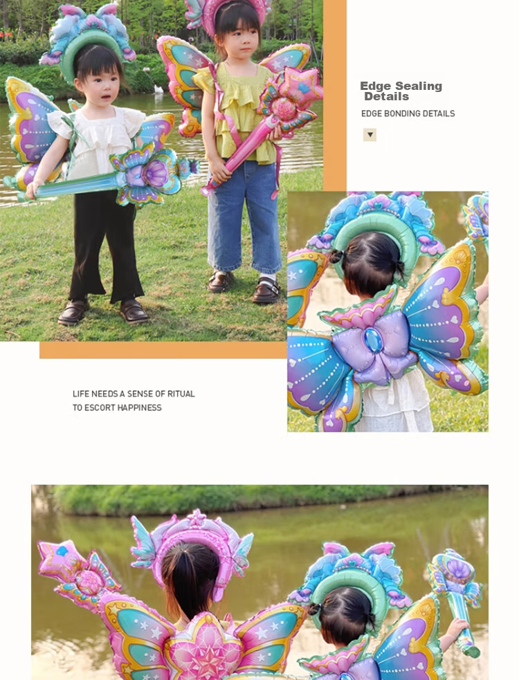 Gongxun Children's Handheld Balloon, School Kindergarten Sports Day Cheering Stick, Handheld Baton, Photo Atmosphere Props 6