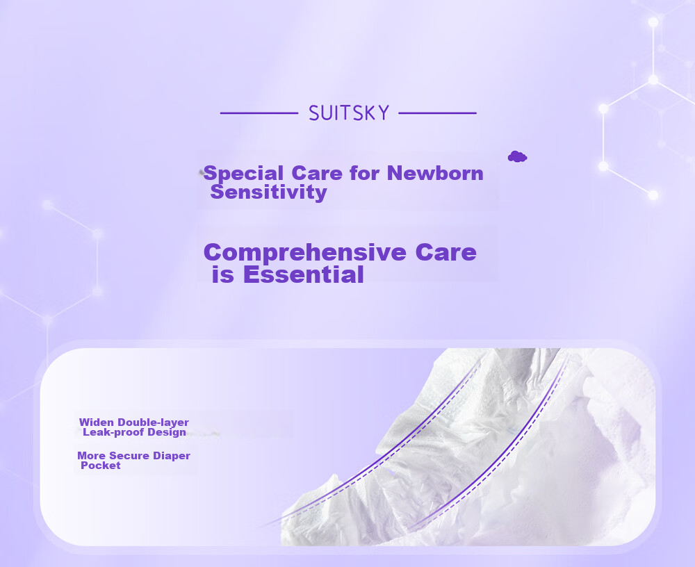 Suitsky [Ideal for Sensitive Skin], Vitamin E Pro Diapers, M Size, 24 Pieces, Sensitive Skin Diapers, Baby Diapers, Summer Ultra-Thi 18