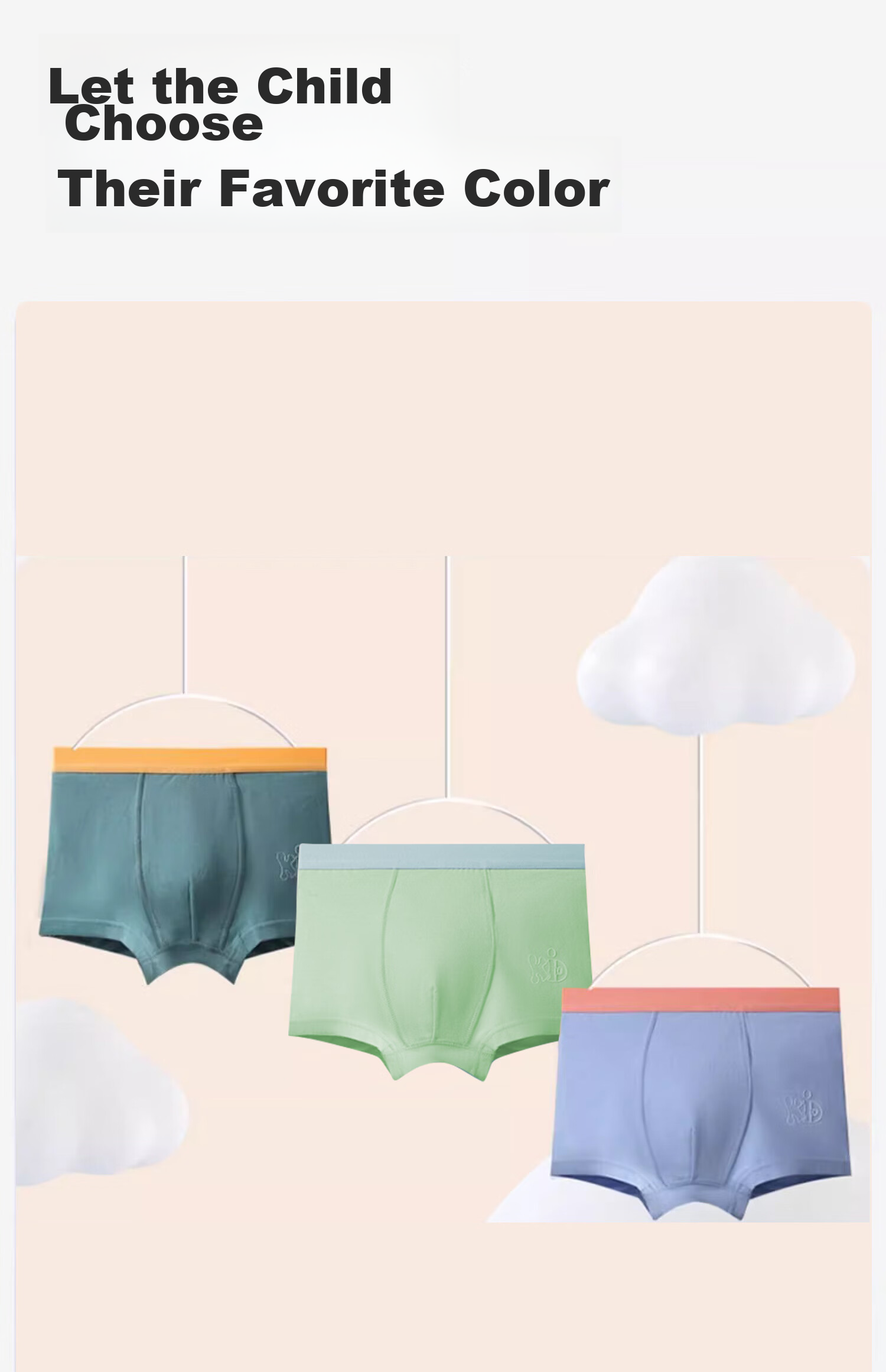 LangSha Boys' Cotton Underwear, Plain Color Boxer Briefs, Class A Standard, Big Boys' Breathable Comfortable Shorts, Size 110 10