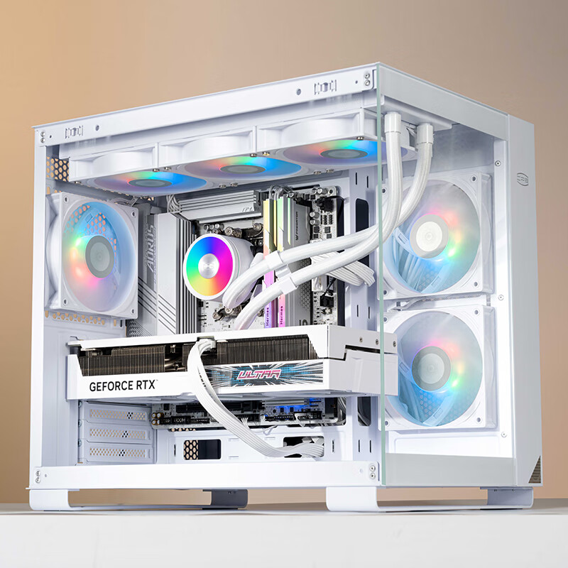 Водоблок для процессора PCCOOLER DA360 PRO ARGB WH, 360 мм, ARGB подсветка, белый