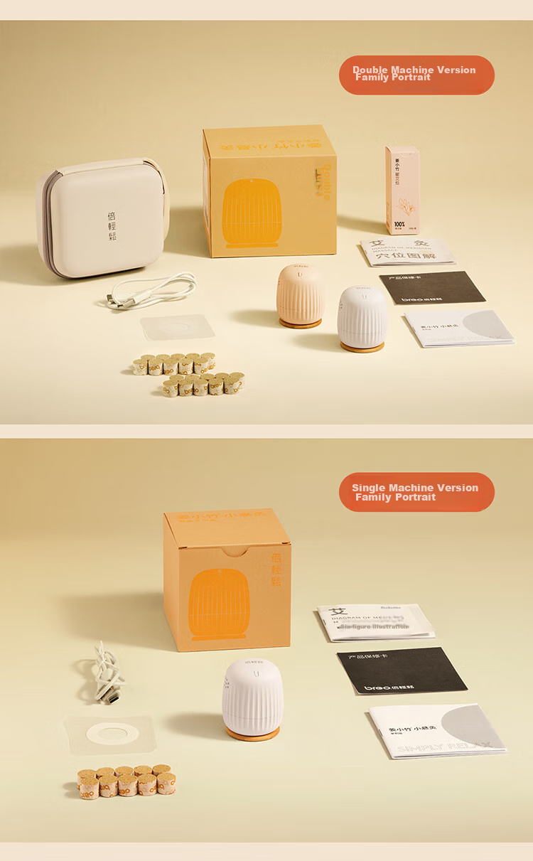 Breo Small Moxibustion Box Dual-Machine Version Reusable Moxibustion Tube Small Tube Moxibustion Portable Moxibustion Pot Home-Use Portable Moxibustion Device Birthday Gift for Parents, Mothers, Boyfriends, Girlfriends 21