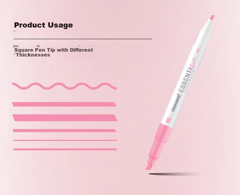 Monami Imported Double-Ended Highlighter Pen, Large Capacity for Students' Note-Taking And Marking, Colorful Pen Set, Dreamy 10-Color Set 06023Z10-FC 11