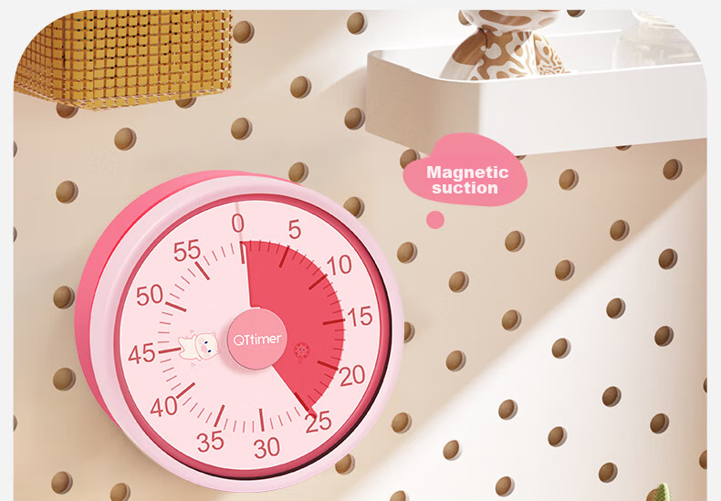 QT-TIMER [Lowest Price Online] Mechanical Timer, 2026 New Model, Student And Children's Time Management Device, Kitchen Timing Tool for Cooking And Baking, Countdown Timer, Self-Discipline Timer, Time Control Gadget 25
