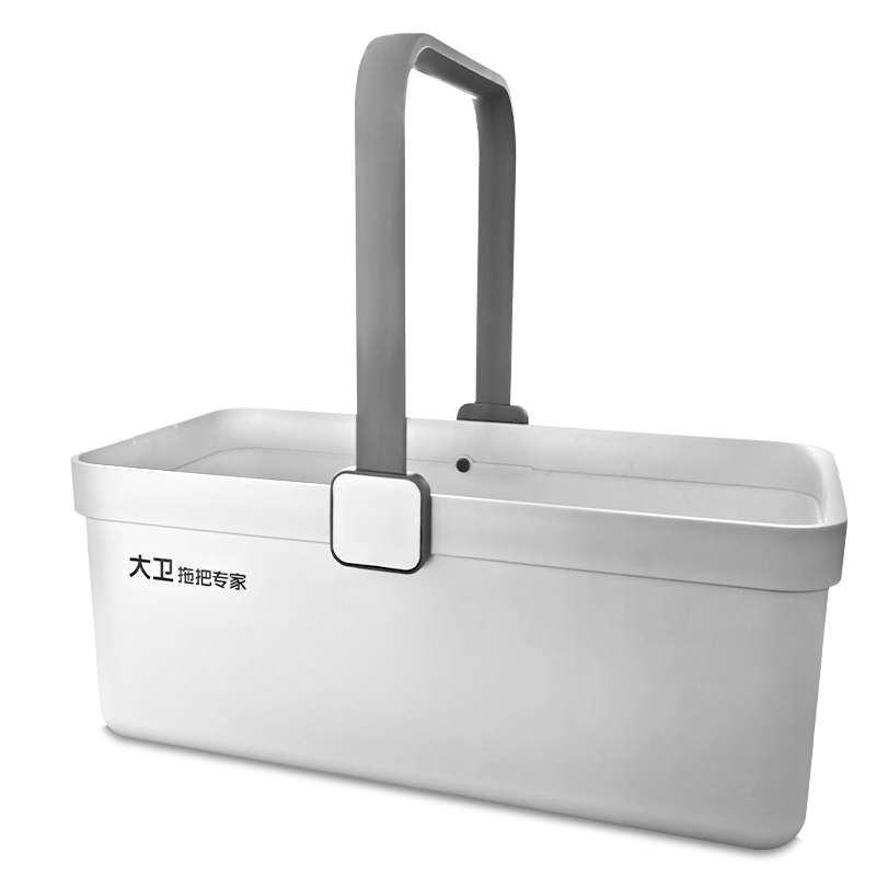 Dawei Portable Mop Bucket, 13L Large Capacity Cleaning Bucket, Thickened Large Water Bucket, Rectangular Shape, Hand-Carryable R2