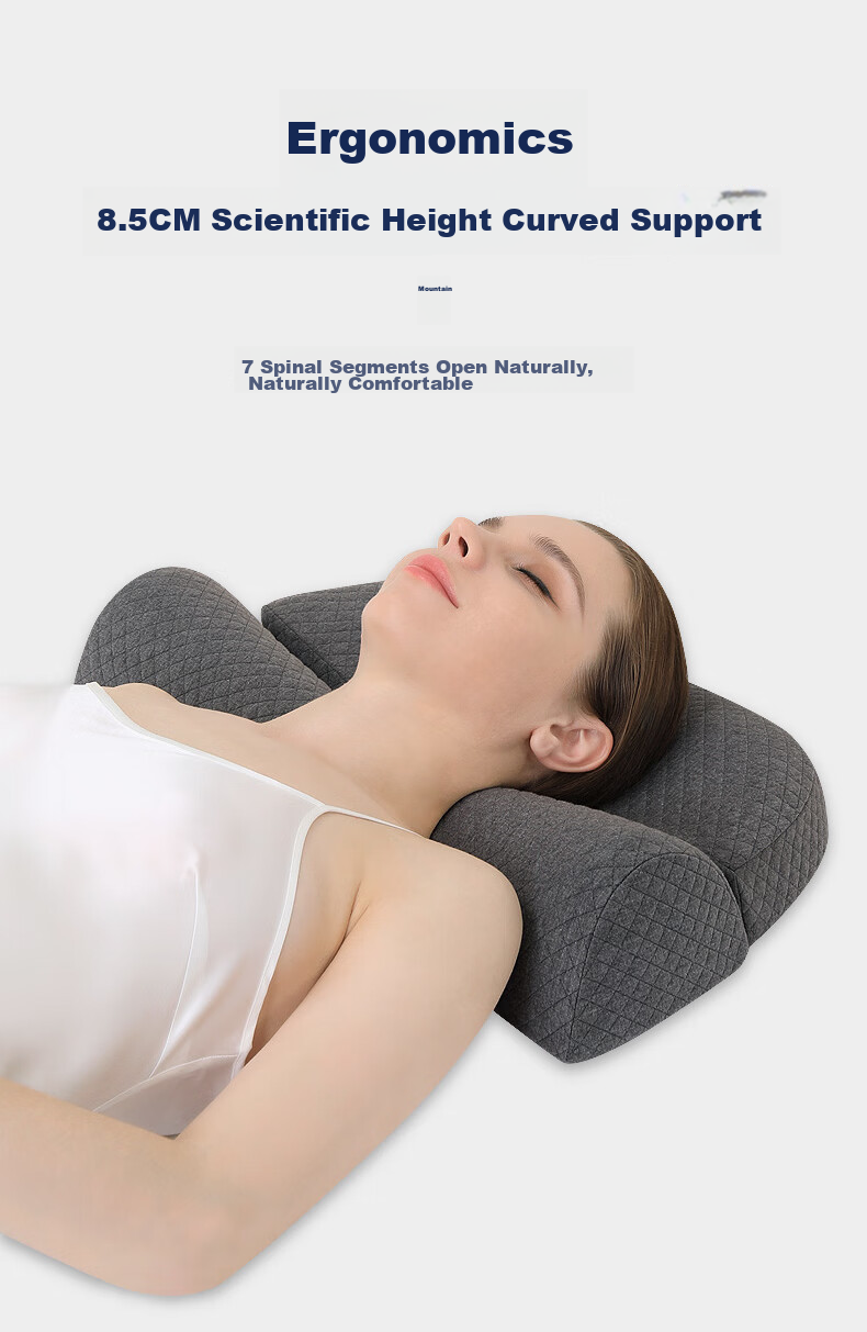 J.Sir Cervical Pillow Neck Support Pillow for Cervical Spondylosis, Deep Sleep for Adults, Medical Anti-Snoring Memory Foam Pillow 11