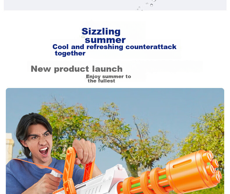ZURU Super Attack Crazy Water Cannon Quick-Fill Water Gun, Water Play Toy, Birthday Gift for Boys And Girls 6