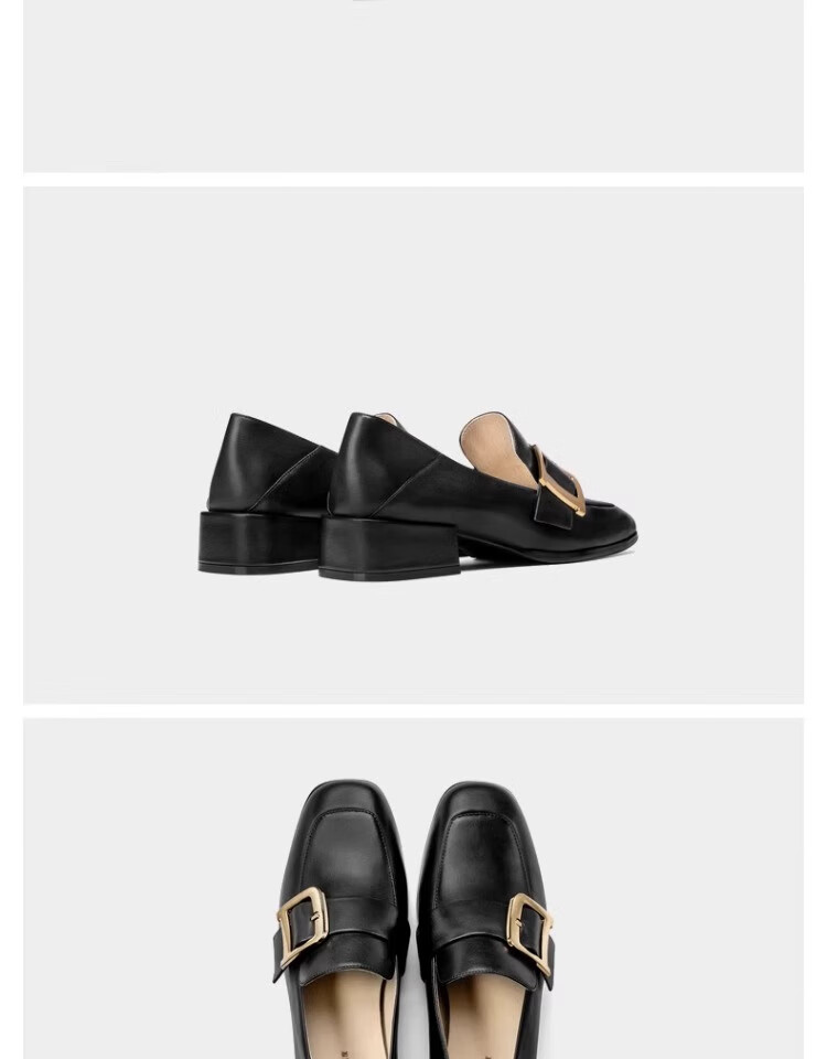 C.BANNER Women's Loafers, Fashionable Slip-On Shoes, Comfortable Leather Shoes, Peas Shoes A22405858 Beige 37 12