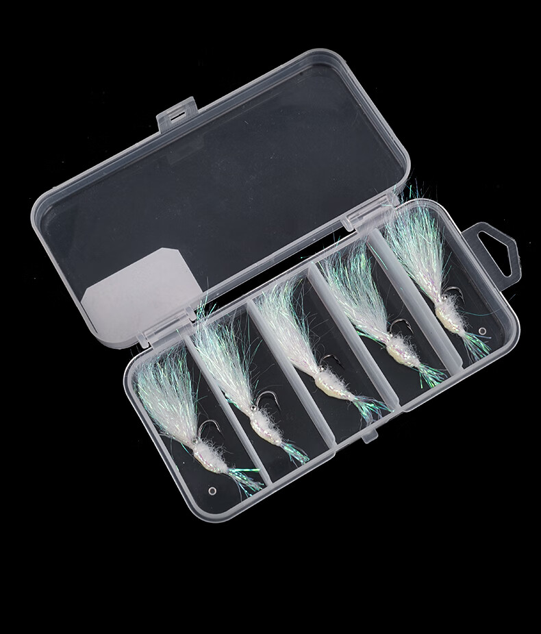 Erciyuan Lure Ice Silk Shrimp Stream Micro Artificial Bait Lure Maokou Baitiao Bionic Bait Glow-In Ice Silk Shrimp 6# 5