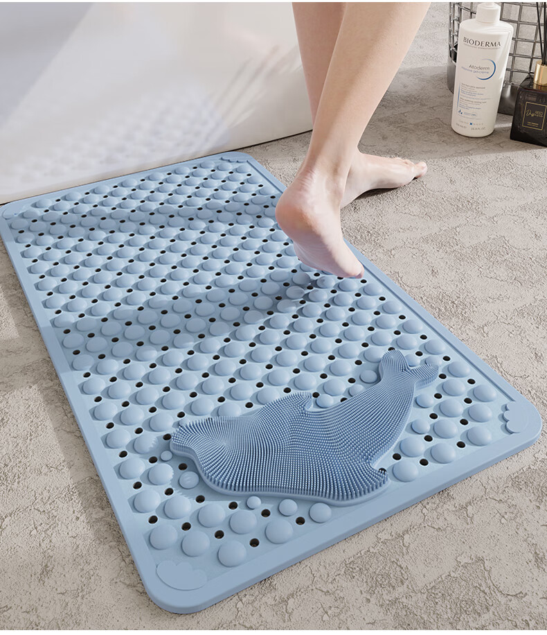 Huaxu Bathroom Non-Slip Mat, Shower Foot Pad, Bathroom Anti-Fall Floor Mat, Elderly And Pregnant Women Massage Foot Mat, Large 10