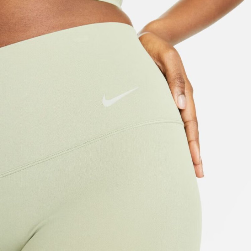 NIKE Women's Fitness Pants, Spring And Autumn Tight Yoga Leggings, Base Layer Pants, Elastic Fitted Pants, DQ6014-386, Green, XL 4