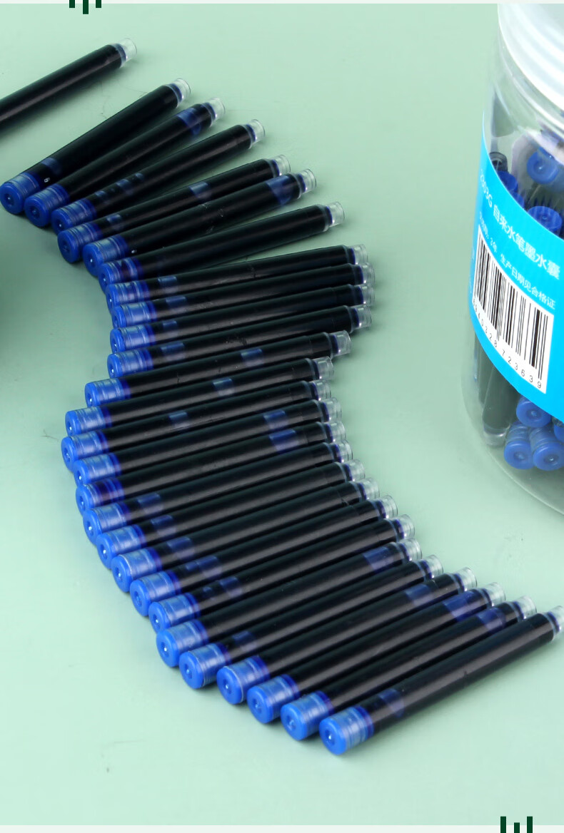 HERO Erasable Ink Refill 2103C Replaceable Disposable Ink Cartridge Erasable Pen Magic Pen 3.4mm Diameter 10-Pack Blue 2