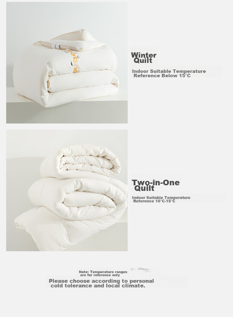 Dohia Soybean Fiber Quilt, Class A Pure Cotton 50% Soybean Spring And Autumn Comforter, All-Season Duvet Insert, Approximately 4.3 Jin (2.15 Kg), 203*229cm 16